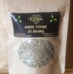 package of 20 grams greek thyme